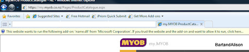 myob fail