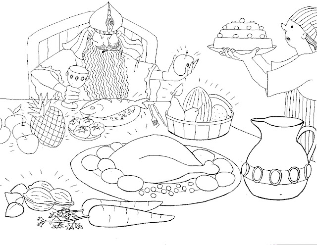 DIBUJOS DEL REY MIDAS PARA COLOREAR