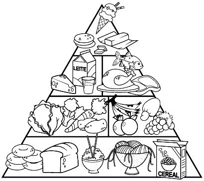 Leguminosas Del Plato Del Buen Comer Para Colorear Gelatina Sin