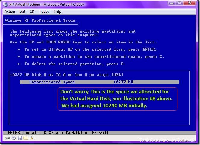 15 Windows XP Professional Setup usual scene