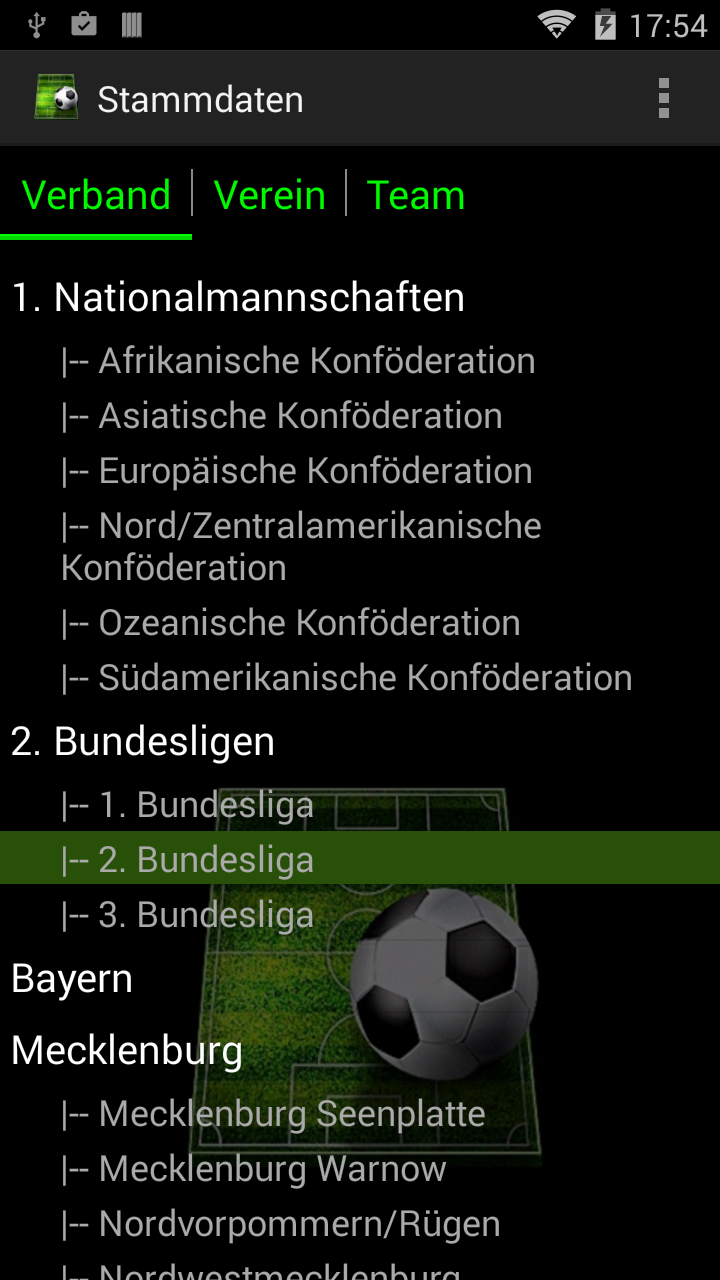 Soccer Tournament Manager Screen 2