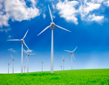 Wind turbines via BlueGreen Alliance