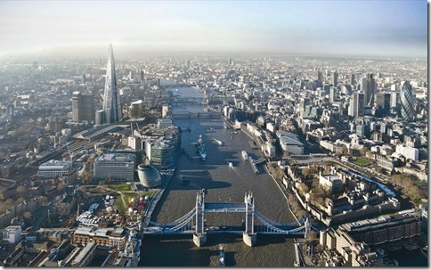 The Shard London Aerial View 2012