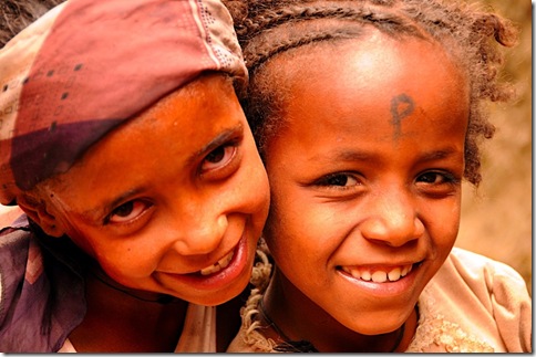 Two girls in Ethiopia