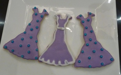 sugar cookie- purple dresses