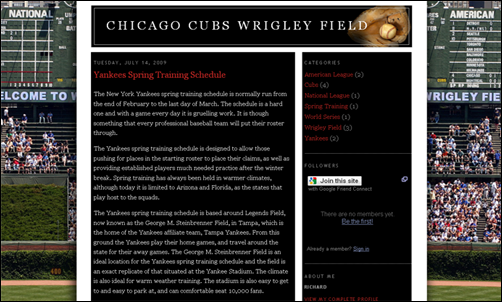 Chicago Cubs Wrigley Field