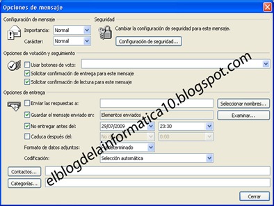 Programar envío de emails con Outlook