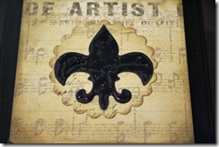 Fleur de lis to block