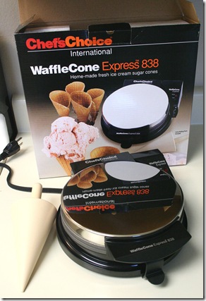 Waffle Cone Box, Iron, Cone Former