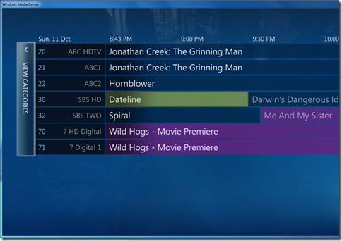 Windows 7 TV Guide Windows 7 TV Guide
