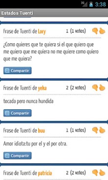 Frases y Estados Tuenti