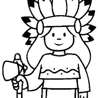 Native Americans coloring pages