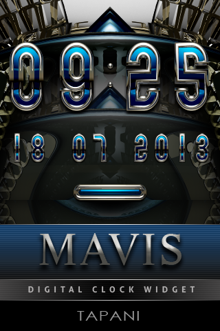 Mavis digital Clock Widget