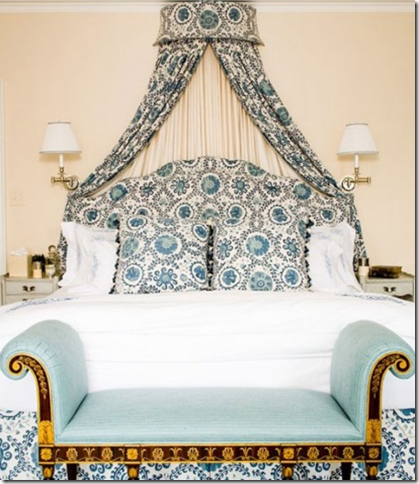 blue canopy bed stunning