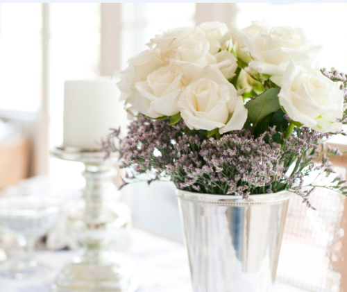 [white roses in misty lavender mint julep vase[3].png]