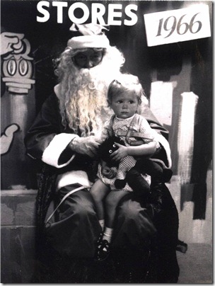 Janice with Santa 1966