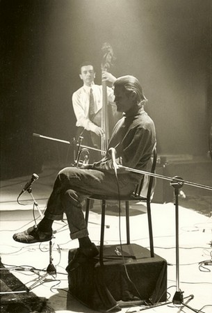 Chet Baker (tp), R. Del Fra (b) Paris 1987 - Photos © J.Madani.jpg