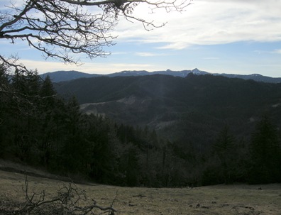 looking south toward the Mad River drainage
