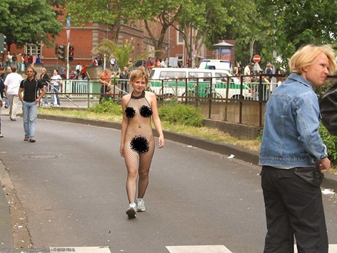 Naked woman in Amsterdam