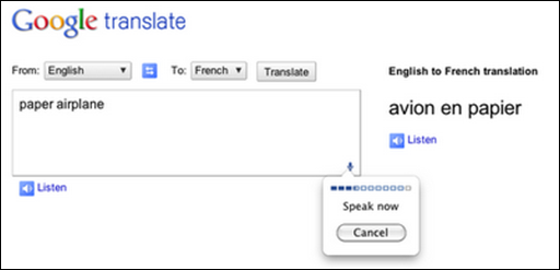 speechinput-googletranslate