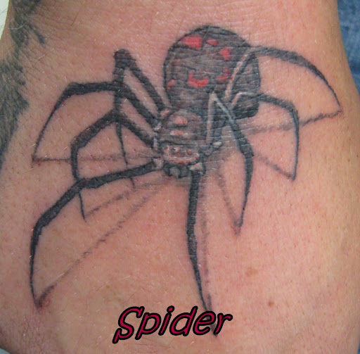Tattoo Back Spider Animals Design (5)