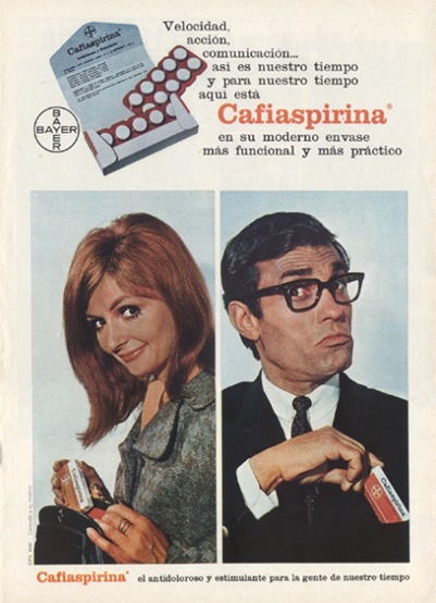 Publicidad Cafiaspirina 1969