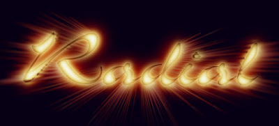Logotipo con el efecto Viento aplicado de forma radial