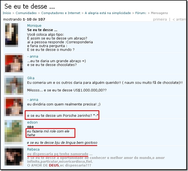 E se eu te desse
