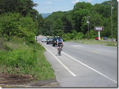 Zeke and the bike lane - Clifton Forge, VA