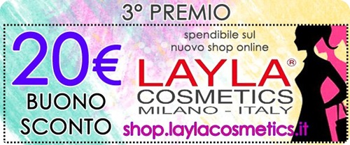 Giveaway-Layla-Cosmetics-buono-sconto-shop-online-20-euro