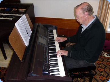 Colin Crann got the afternoon off to a great start on the Clavinova.