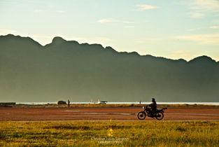 Motorbiking Against the Higantes Island