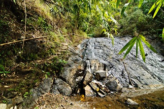 Dried Waterfalls at Wawa Dam