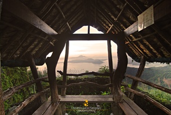 View from One of the Huts at Leslie's Tagytay 