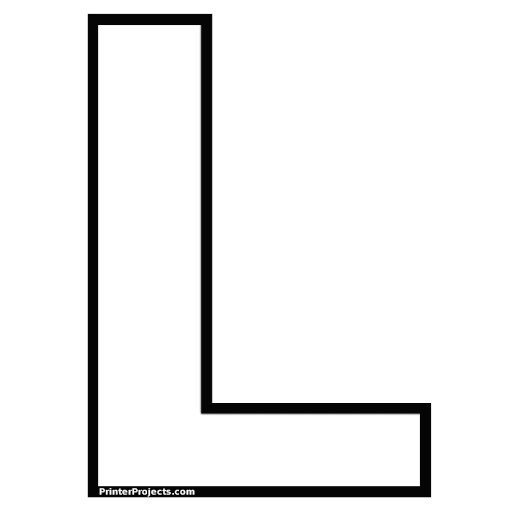 Alfabeto para imprimir y colorear letras muy grandes - Colorear dibujos
