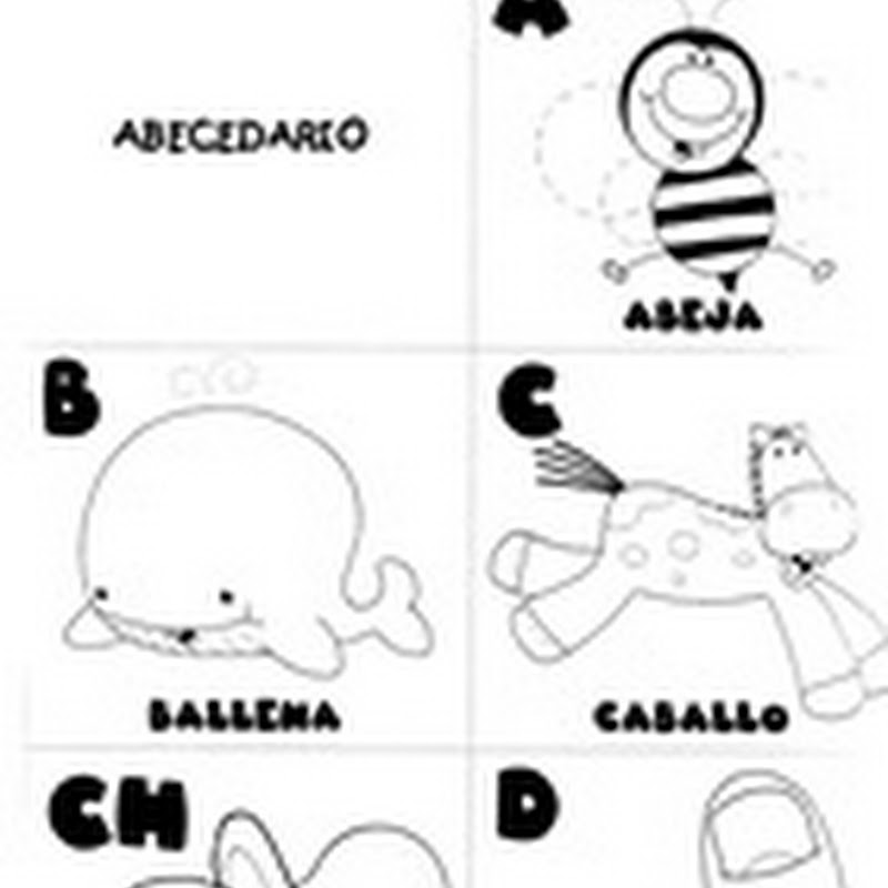 Láminas con abecedario en español para colorear
