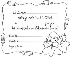 Diplomas Para Educacion Infantil Para Imprimir Colorear Dibujos