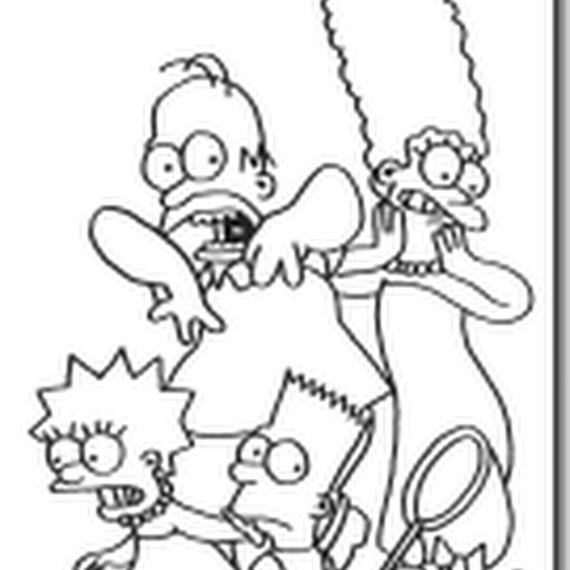 Dibujos para colorear Simpson