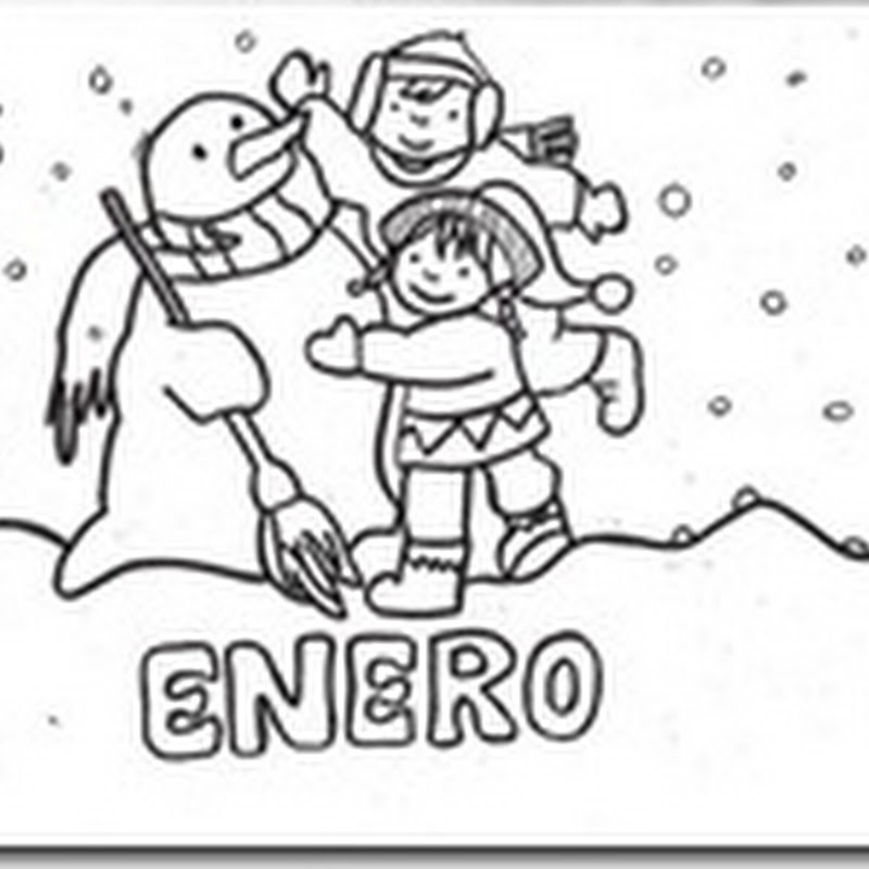 Meses del año para colorear - Colorear dibujos infantiles