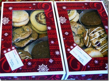 Cookie boxes for neighbors and friends.