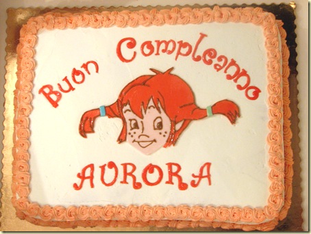 Torta Pippi Calzelunghe (4° compleanno Aurora)