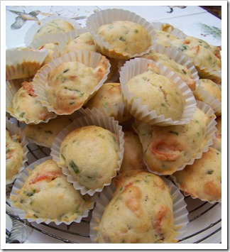 mini muffins saumon ciboulette