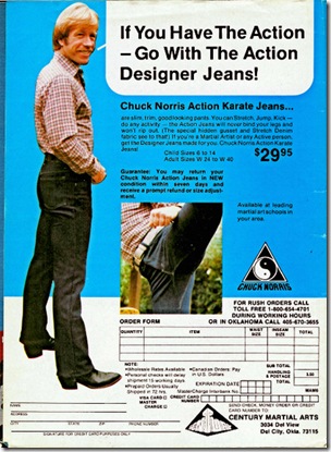 chuck norris action jeans for sale