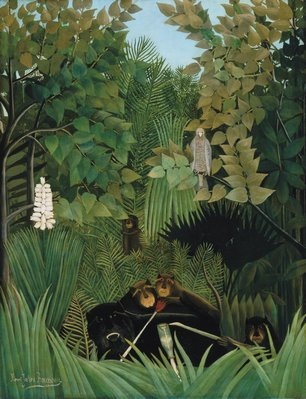 Henri Rousseau, Joyeux farceurs, 1906, Huile sur toile