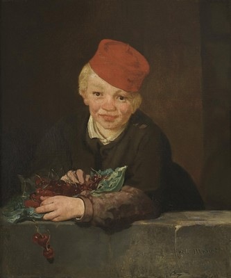 Peinture d'Edouard Manet, L'Enfant aux cerises, 1859