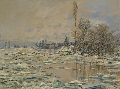 Peinture de Claude Monet, Le Débacle, 1880