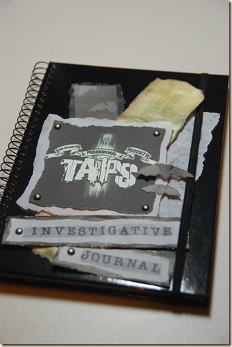 TAPS ghost hunting journal