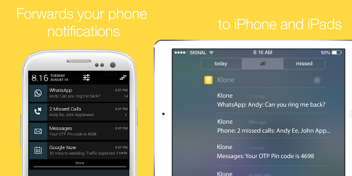 Klone: Notifications to iOS