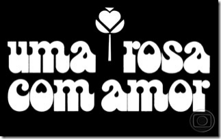 logotipo novela uma rosa com amor