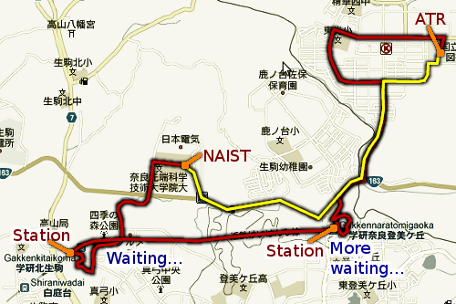 Naist and ATR map